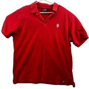 Southpole Men's Red Polo Shirt XL 100% Cotton Casual Wear Embroidered Logo